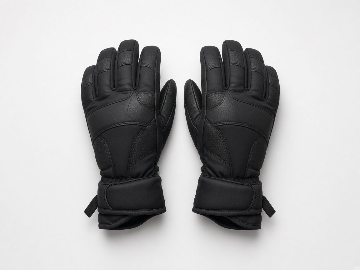 Gants de vélo d’hiver noirs