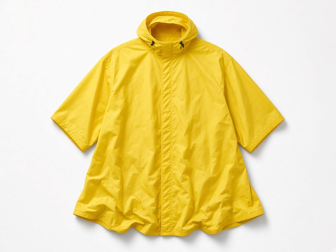 Poncho de pluie pour vélo jaune