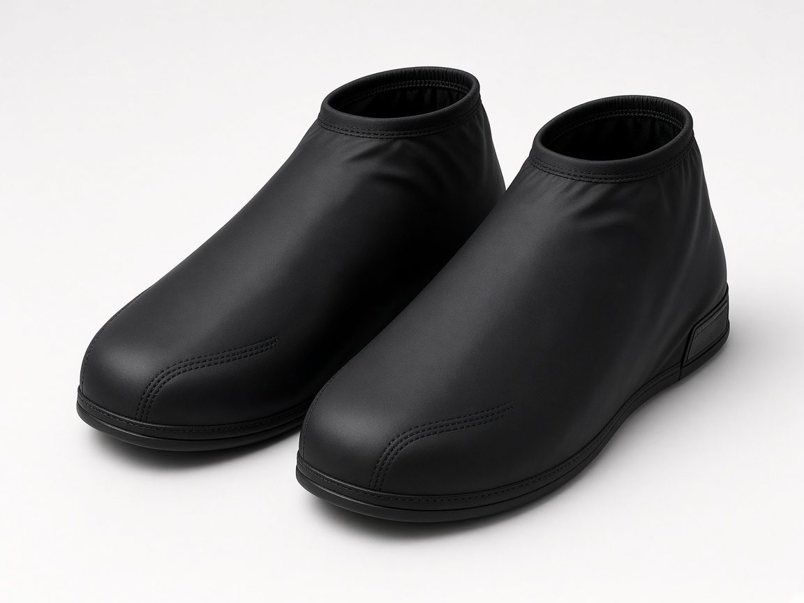 Couvre-chaussures de pluie noirs
